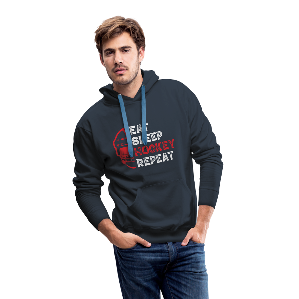 Männer Hoodie EAT, SLEEP, HOCKEY, REPEAT - Navy