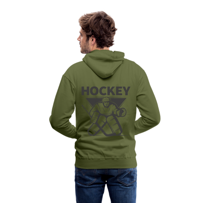 Hockey Goalie Männer Hoodie - Olivgrün