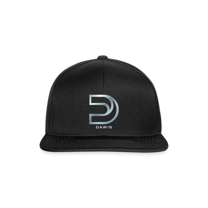 DAWIS Snapback Cap - Schwarz/Schwarz