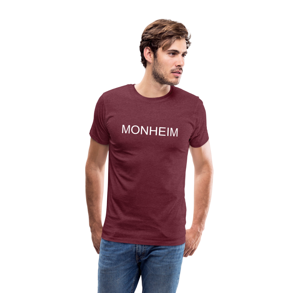 Männer T-Shirt - MONHEIM - Bordeauxrot meliert