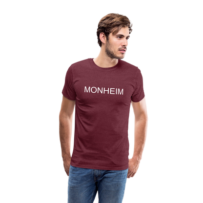 Männer T-Shirt - MONHEIM - Bordeauxrot meliert