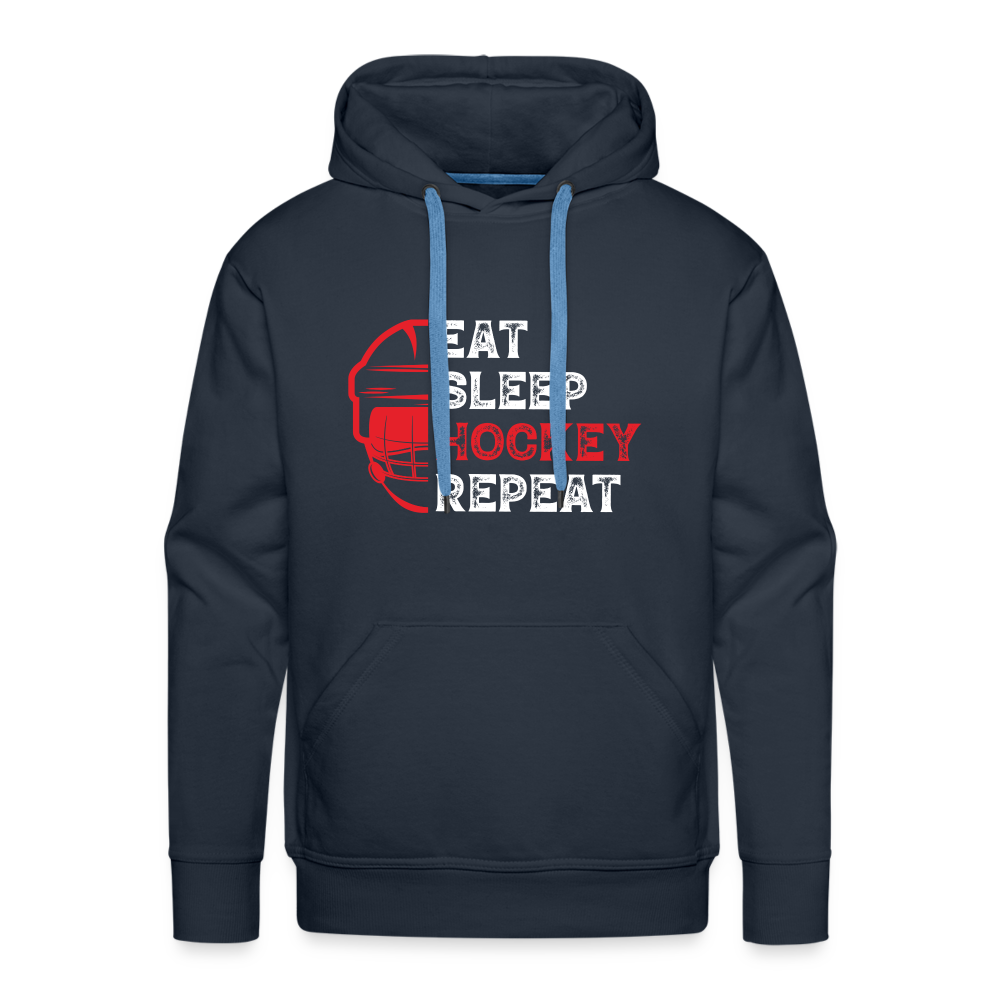 Männer Hoodie EAT, SLEEP, HOCKEY, REPEAT - Navy