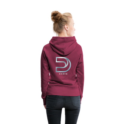 DAWIS Frauen Hoodie - Bordeaux