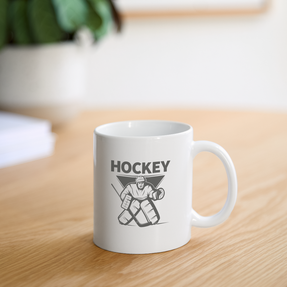 Hockey Goalie Tasse - Weiß