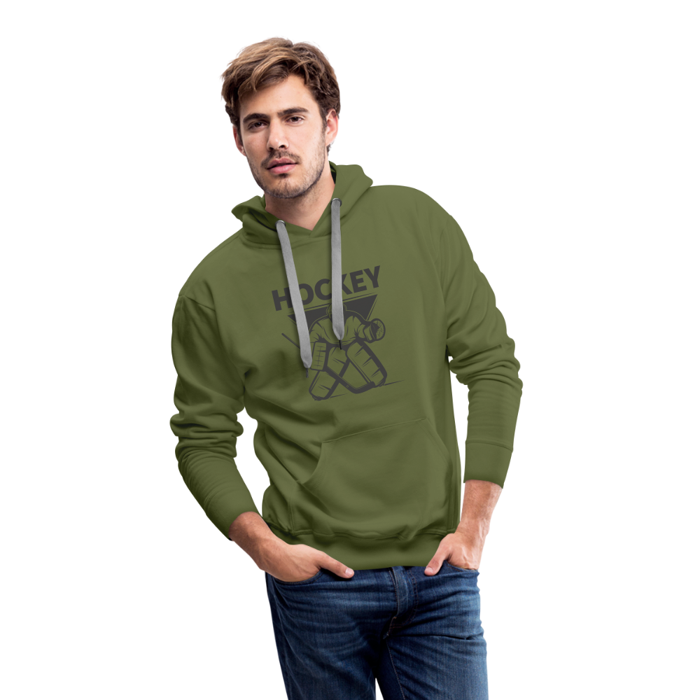 Hockey Goalie Männer Hoodie - Olivgrün