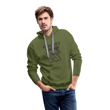 Hockey Goalie Männer Hoodie - Olivgrün