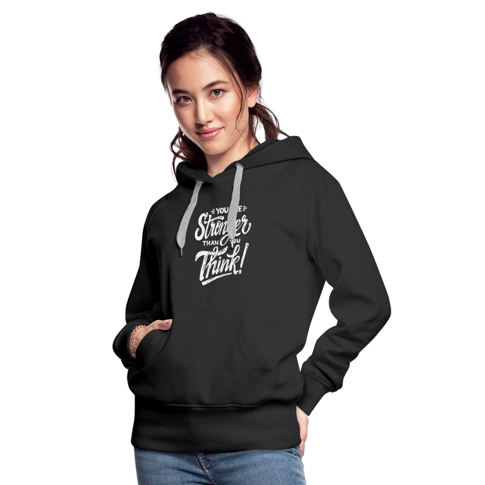 Stronger Damen Hoodie - Schwarz