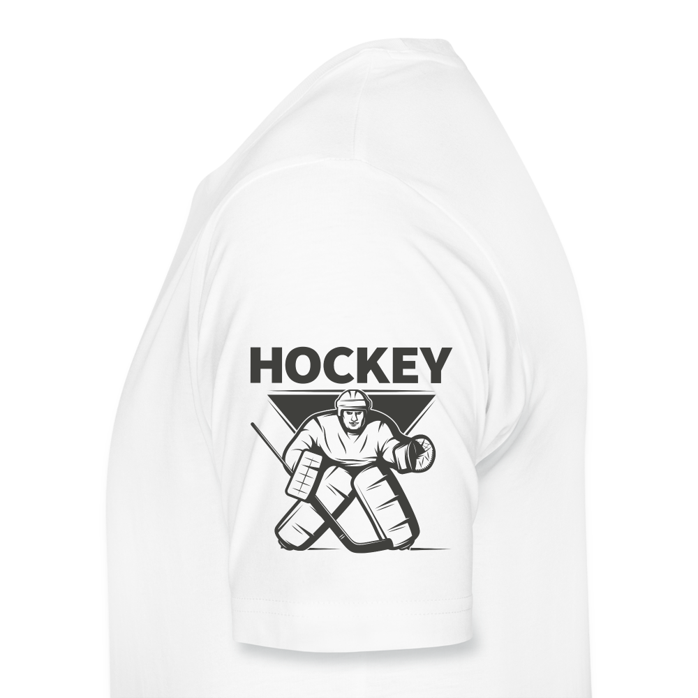 Hockey Goalie Premium T-Shirt Männer - Weiß