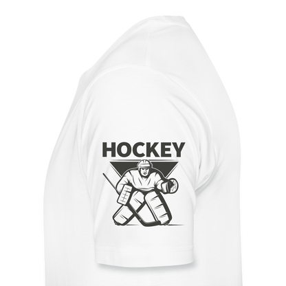 Hockey Goalie Premium T-Shirt Männer - Weiß