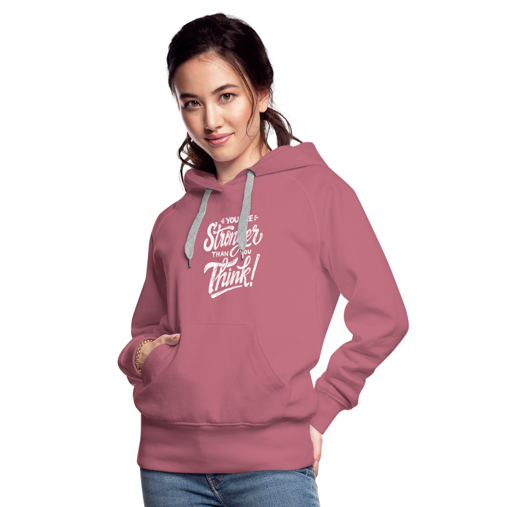 Stronger Damen Hoodie - Malve