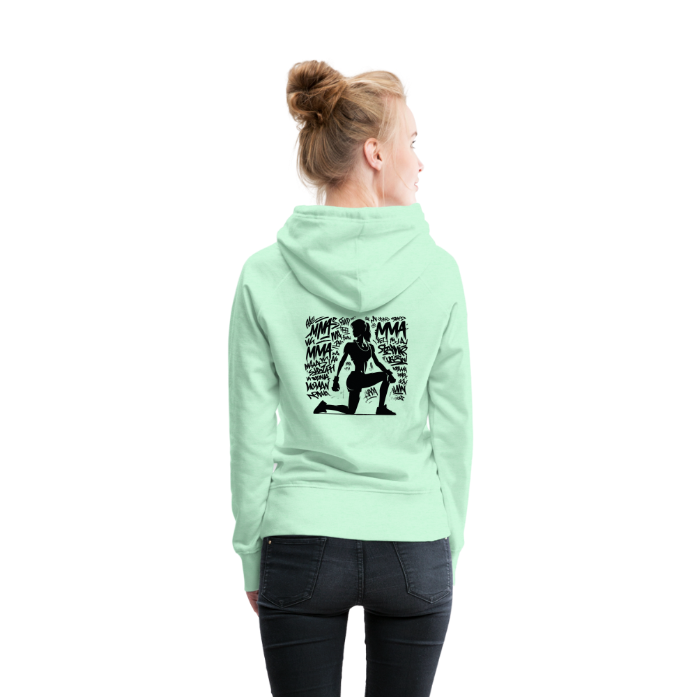 GYM Damen Hoodie - helles Mintgrün