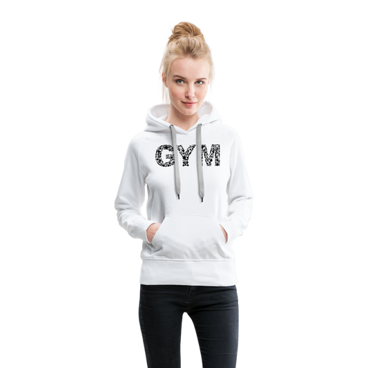 GYM Damen Hoodie - Weiß