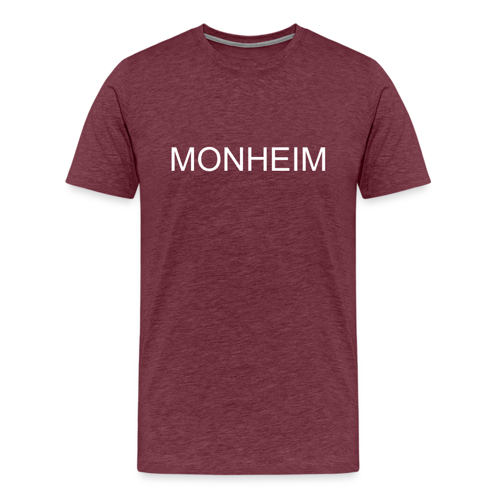 Männer T-Shirt - MONHEIM - Bordeauxrot meliert