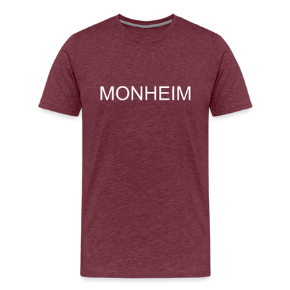 Männer T-Shirt - MONHEIM - Bordeauxrot meliert