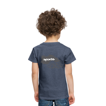 Sportarten Kinder Premium T-Shirt - Blau meliert