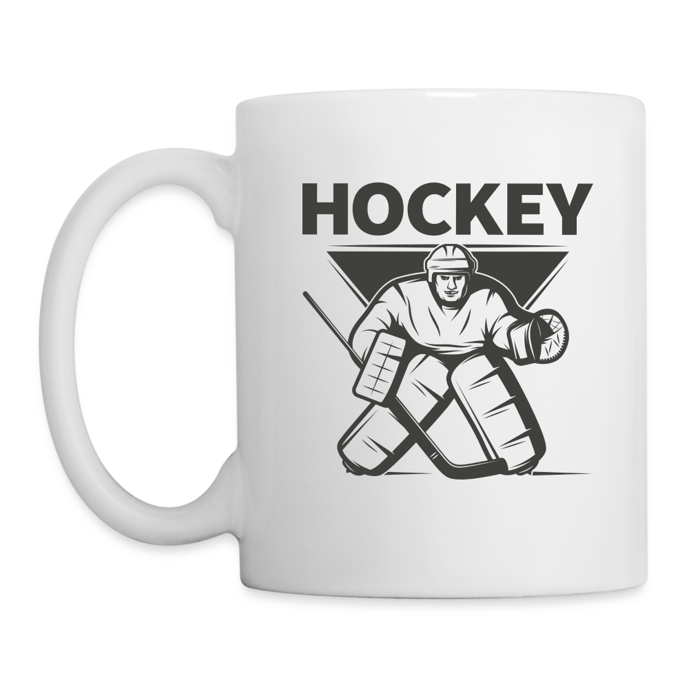 Hockey Goalie Tasse - Weiß