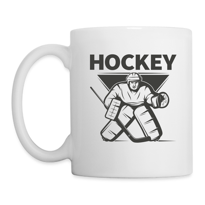 Hockey Goalie Tasse - Weiß