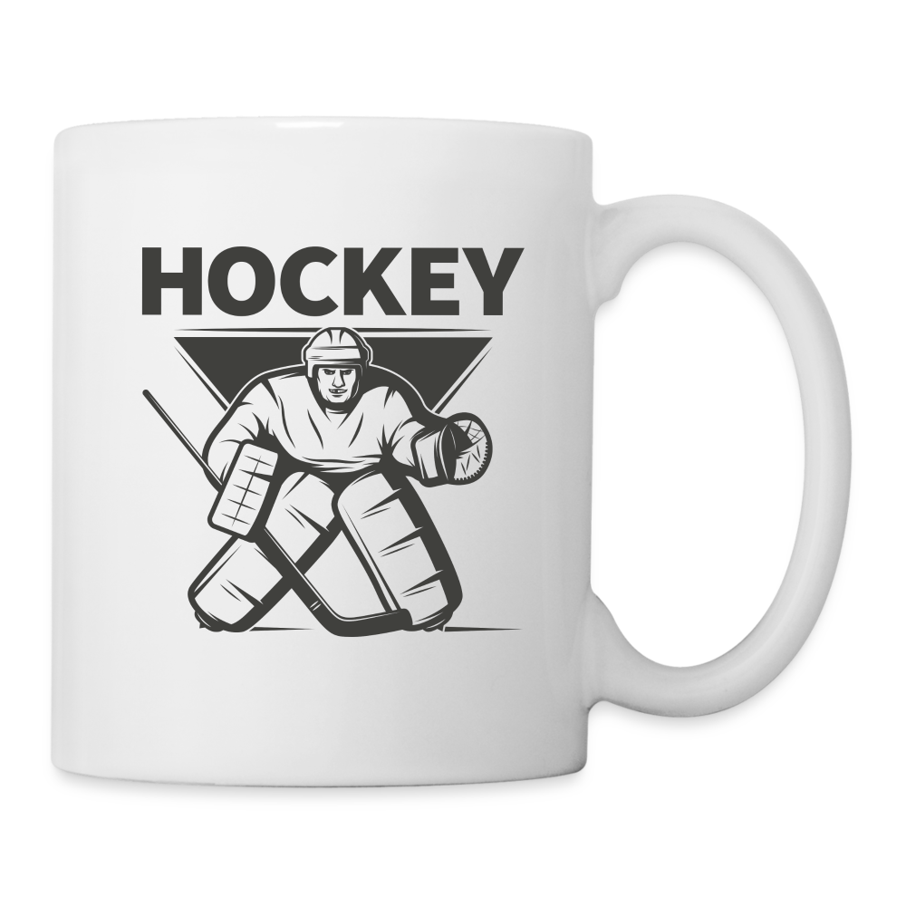 Hockey Goalie Tasse - Weiß