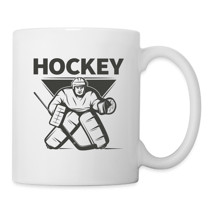 Hockey Goalie Tasse - Weiß