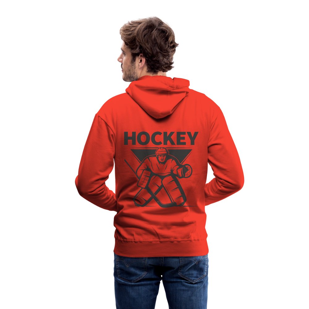 Hockey Goalie Männer Hoodie - Rot