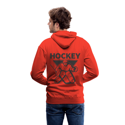 Hockey Goalie Männer Hoodie - Rot