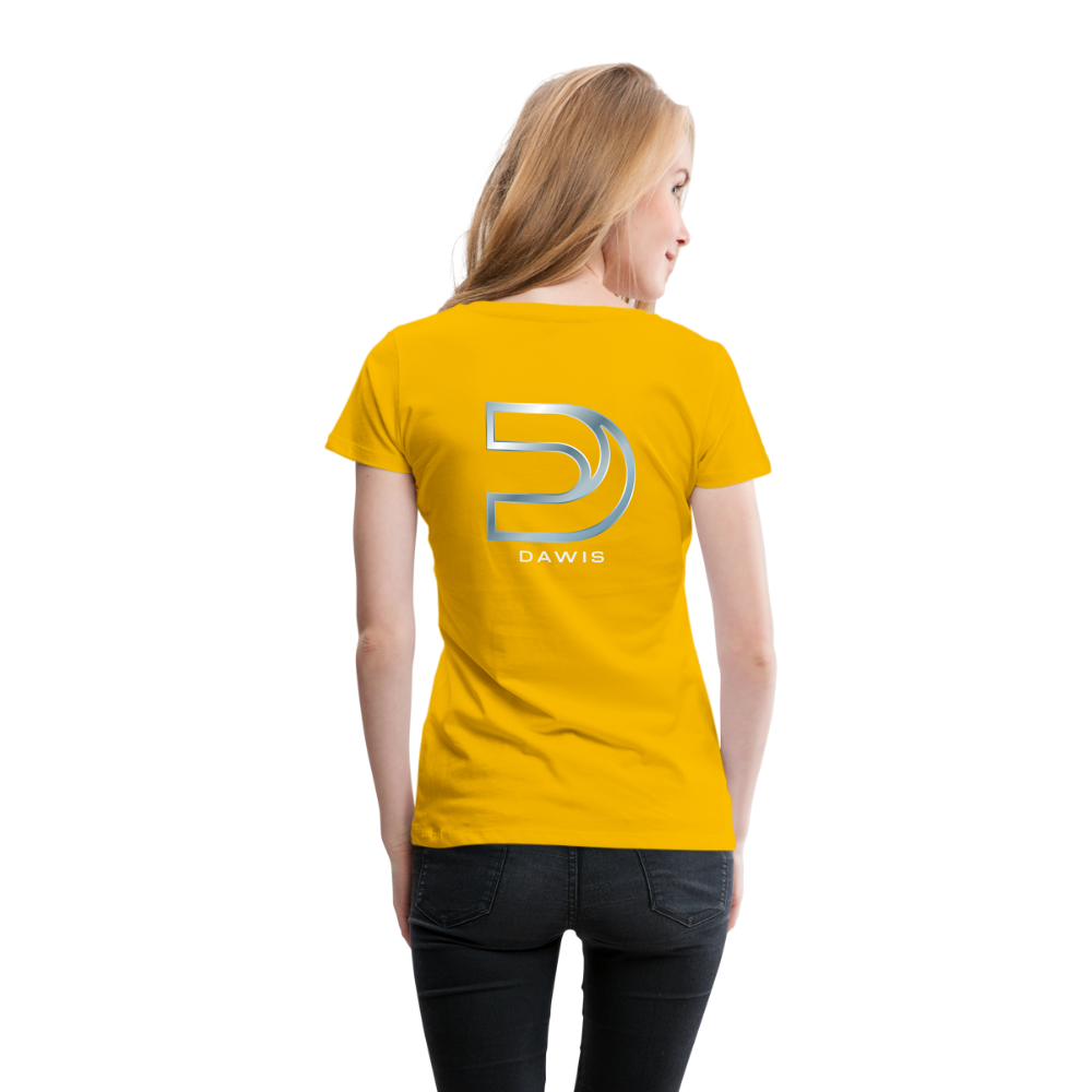 DAWIS Frauen T-Shirt - Sonnengelb