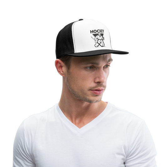 Hockey Goalie Trucker Cap - Weiß/Schwarz