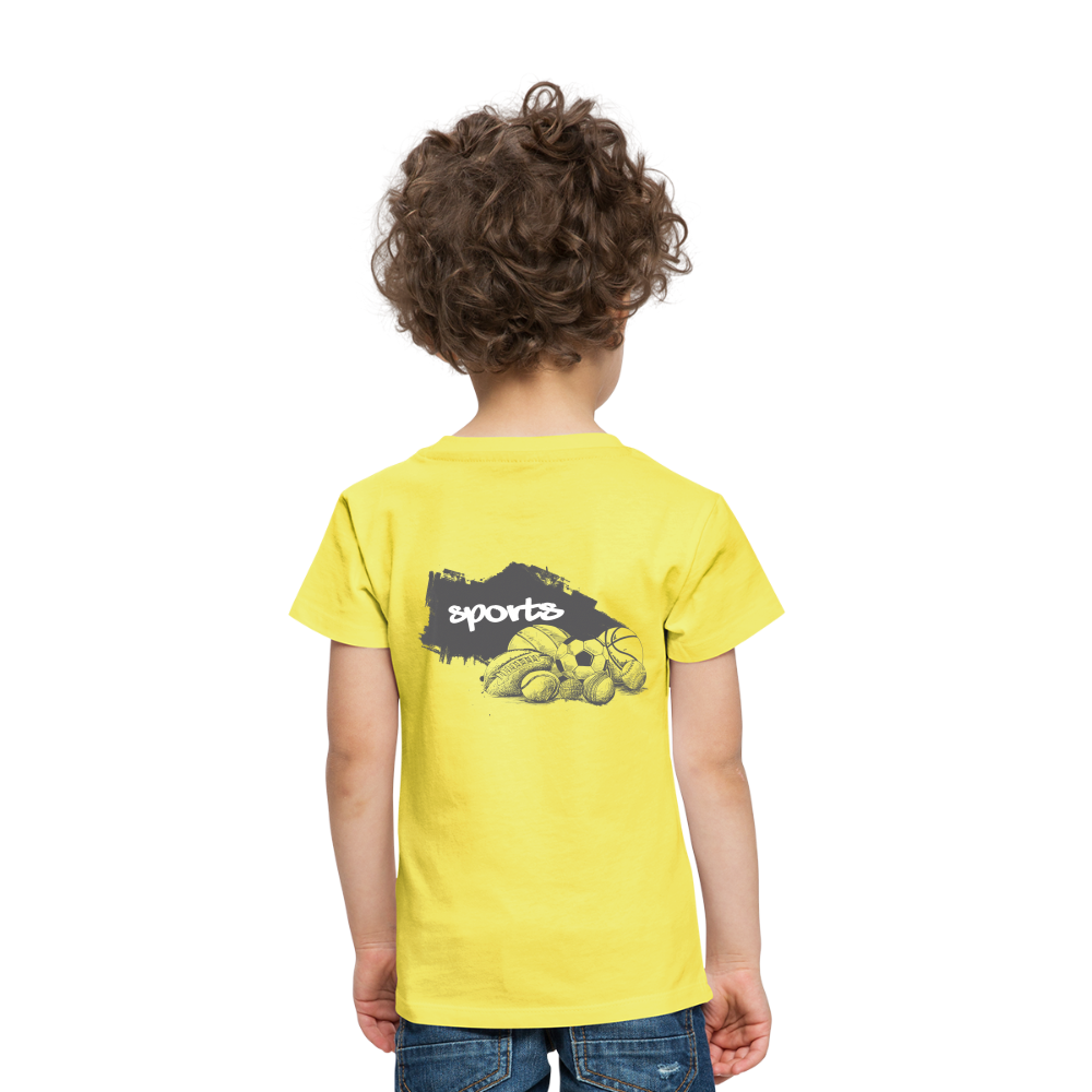 Sportarten Kinder Premium T-Shirt - Gelb