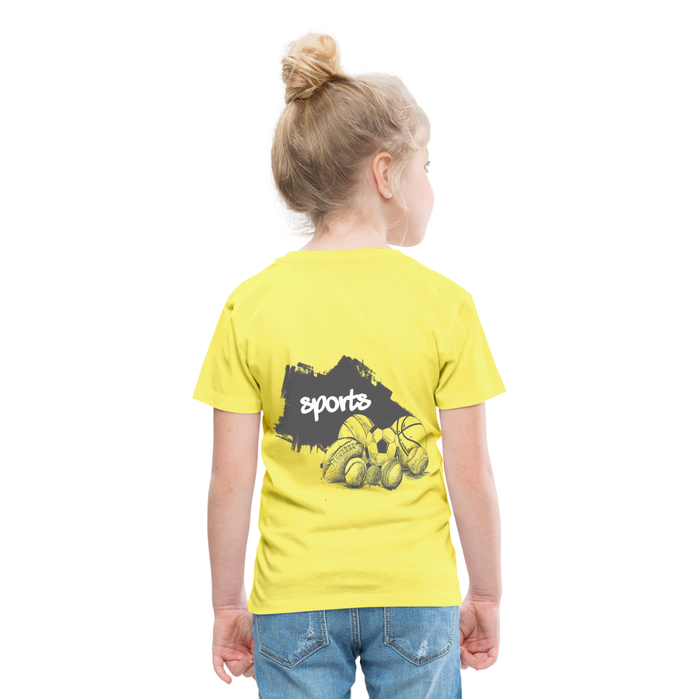 Sportarten Kinder Premium T-Shirt - Gelb