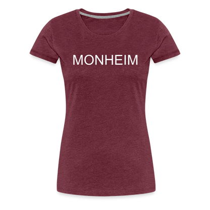 Frauen T-Shirt MONHEIM - Bordeauxrot meliert