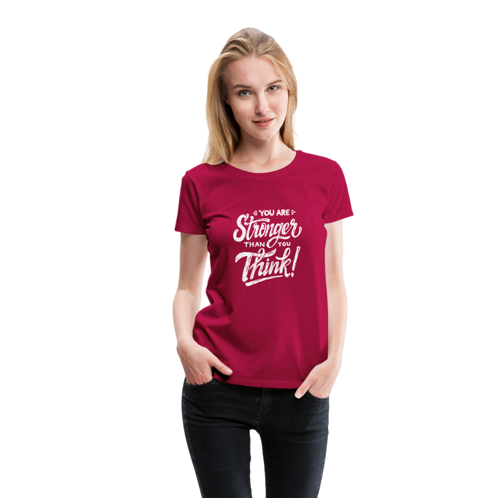 Damen Stronger T-Shirt - dunkles Pink