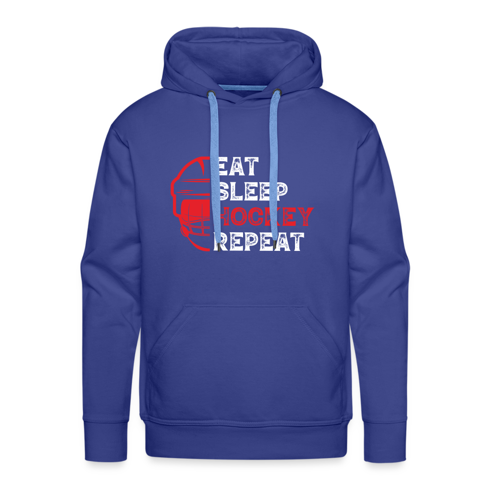 Männer Hoodie EAT, SLEEP, HOCKEY, REPEAT - Königsblau