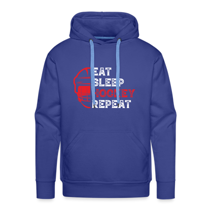 Männer Hoodie EAT, SLEEP, HOCKEY, REPEAT - Königsblau