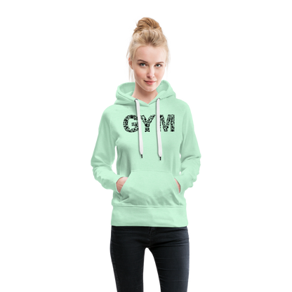 GYM Damen Hoodie - helles Mintgrün