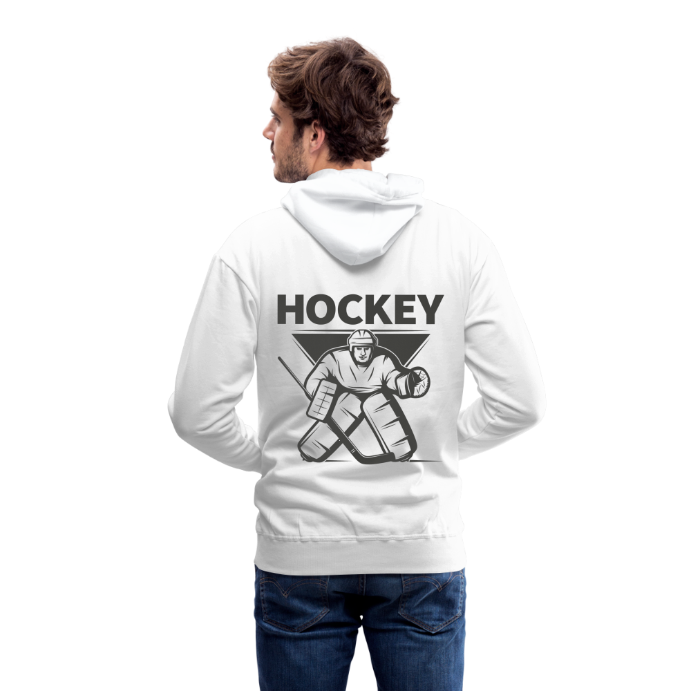 Hockey Goalie Männer Hoodie - Weiß