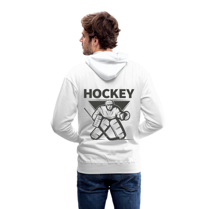 Hockey Goalie Männer Hoodie - Weiß