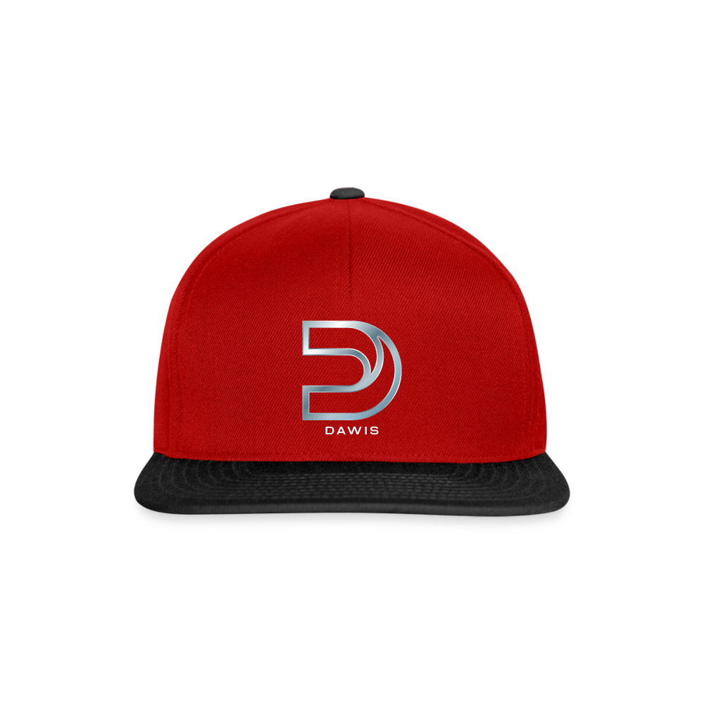 DAWIS Snapback Cap - Rot/Schwarz