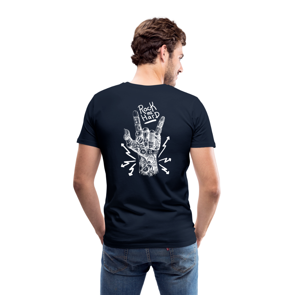 Rock me Hard Männer T-Shirt - Navy