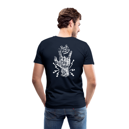 Rock me Hard Männer T-Shirt - Navy