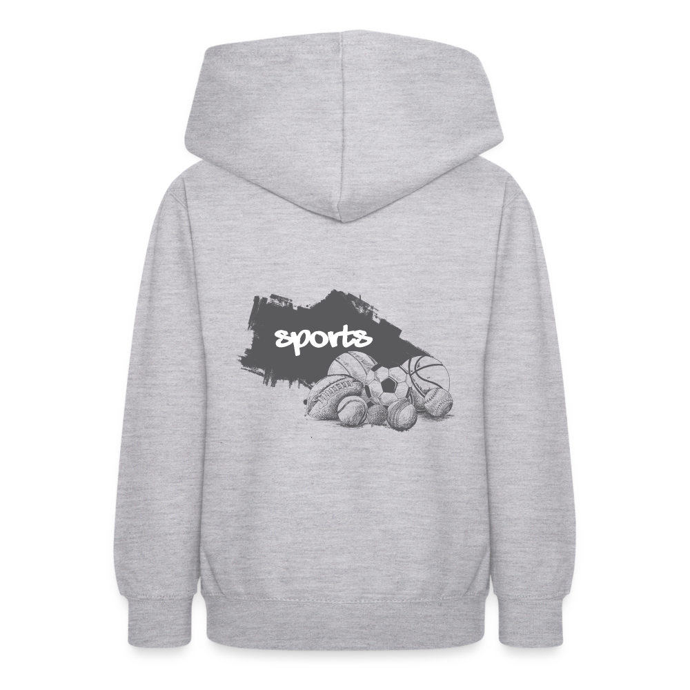 Sportarten Teenager Hoodie - Hellgrau meliert