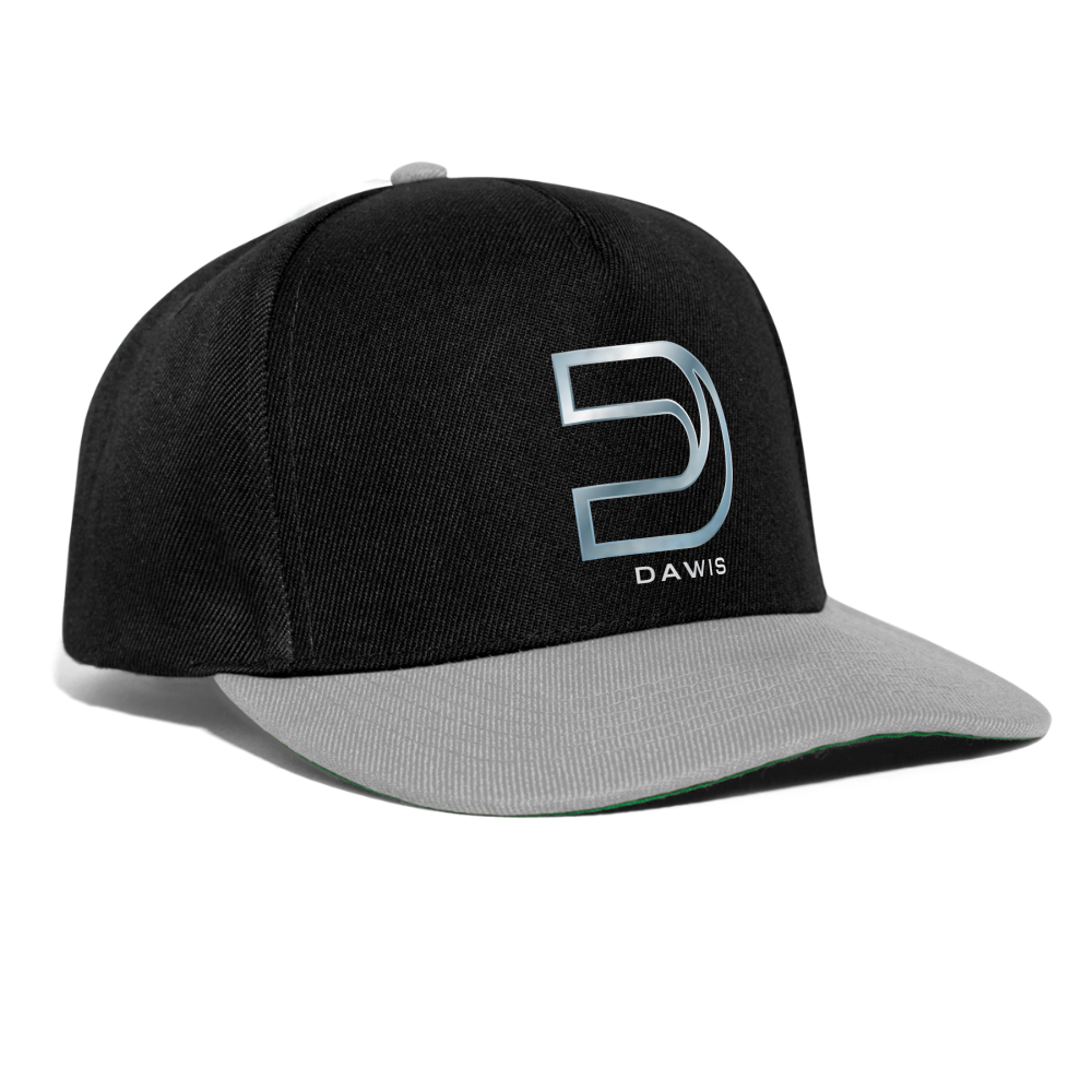 DAWIS Snapback Cap - Schwarz/Grau