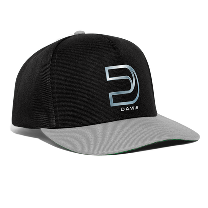 DAWIS Snapback Cap - Schwarz/Grau