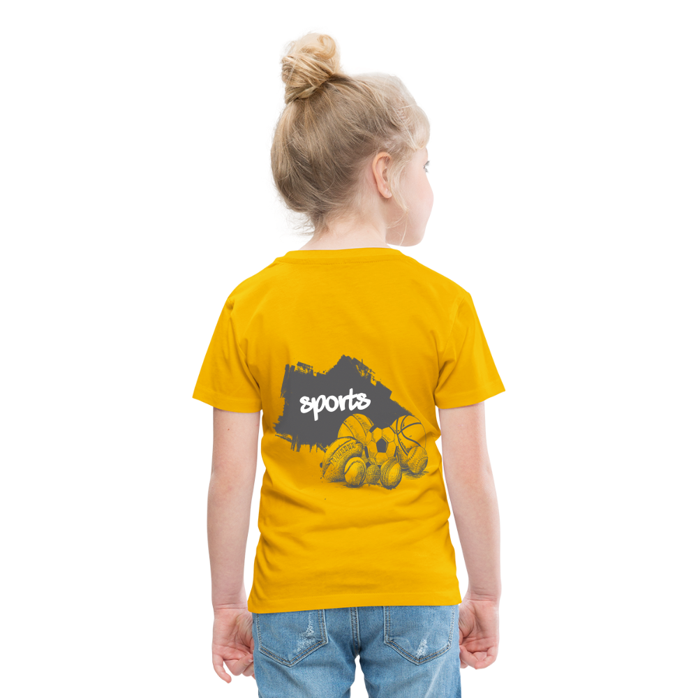 Sportarten Kinder Premium T-Shirt - Sonnengelb