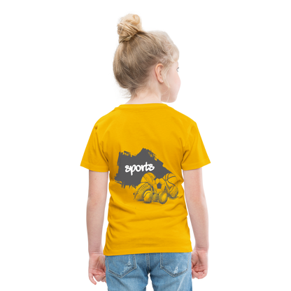 Sportarten Kinder Premium T-Shirt - Sonnengelb