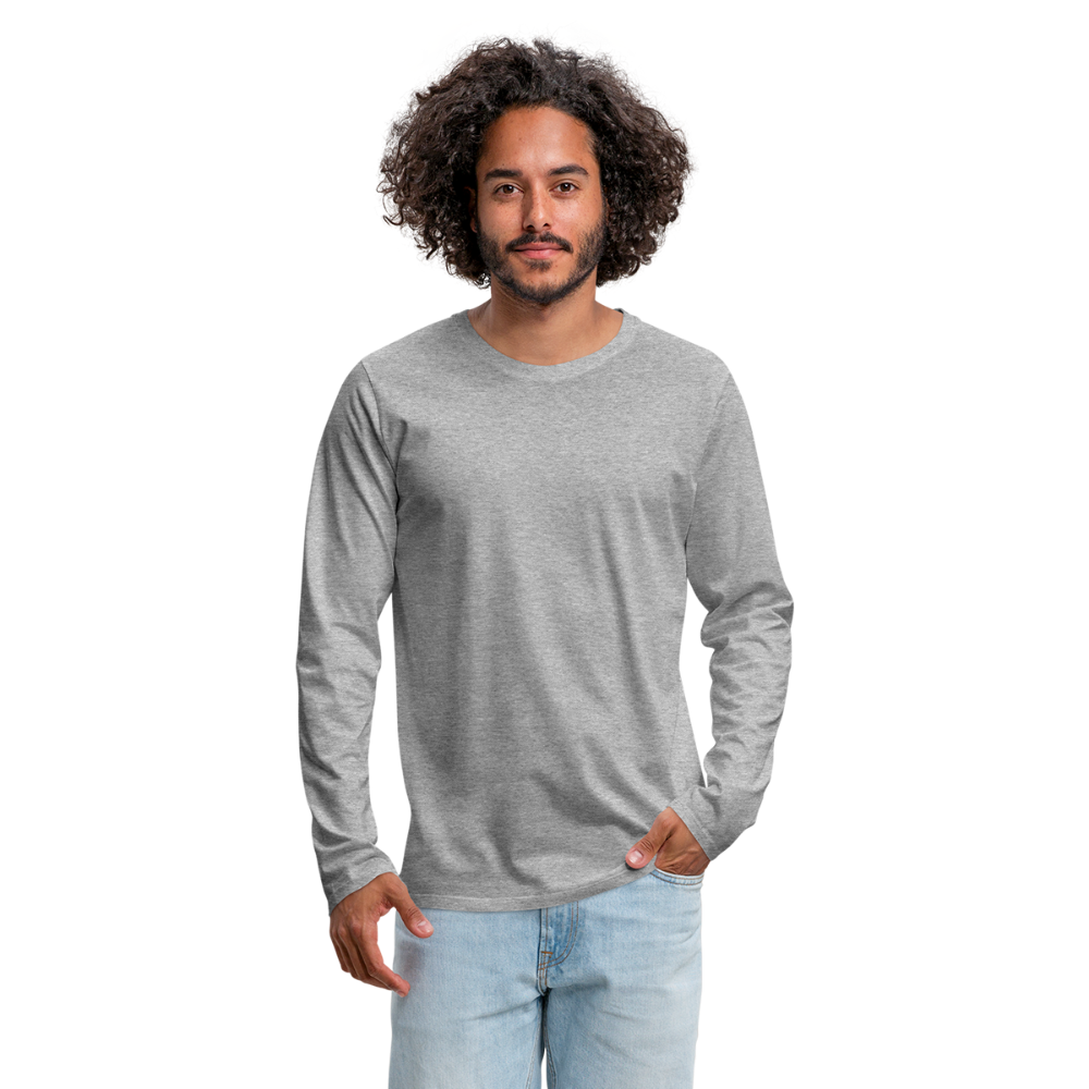 Läufer Premium Langarmshirt - Grau meliert