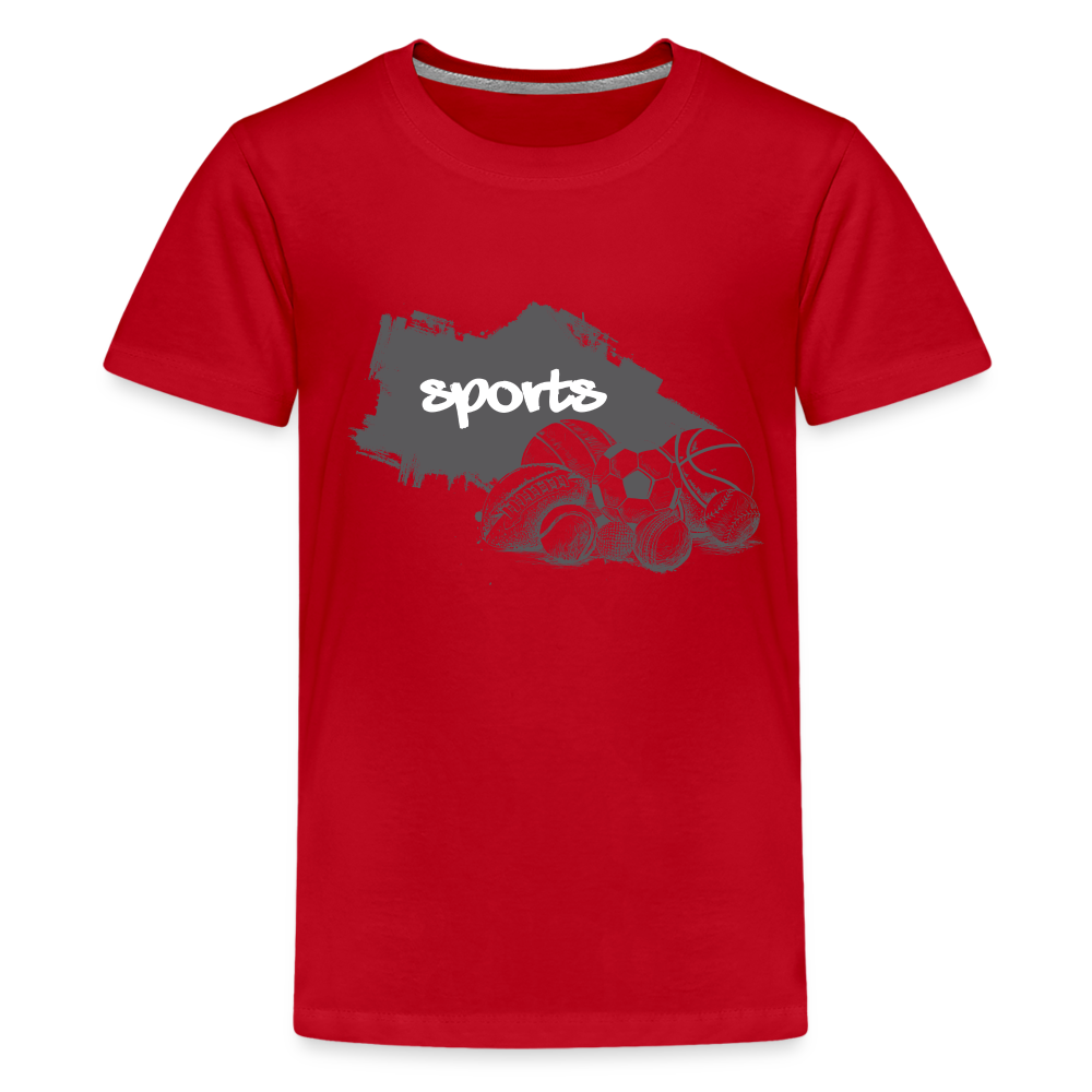 Sportarten Teenager Premium T-Shirt - Rot