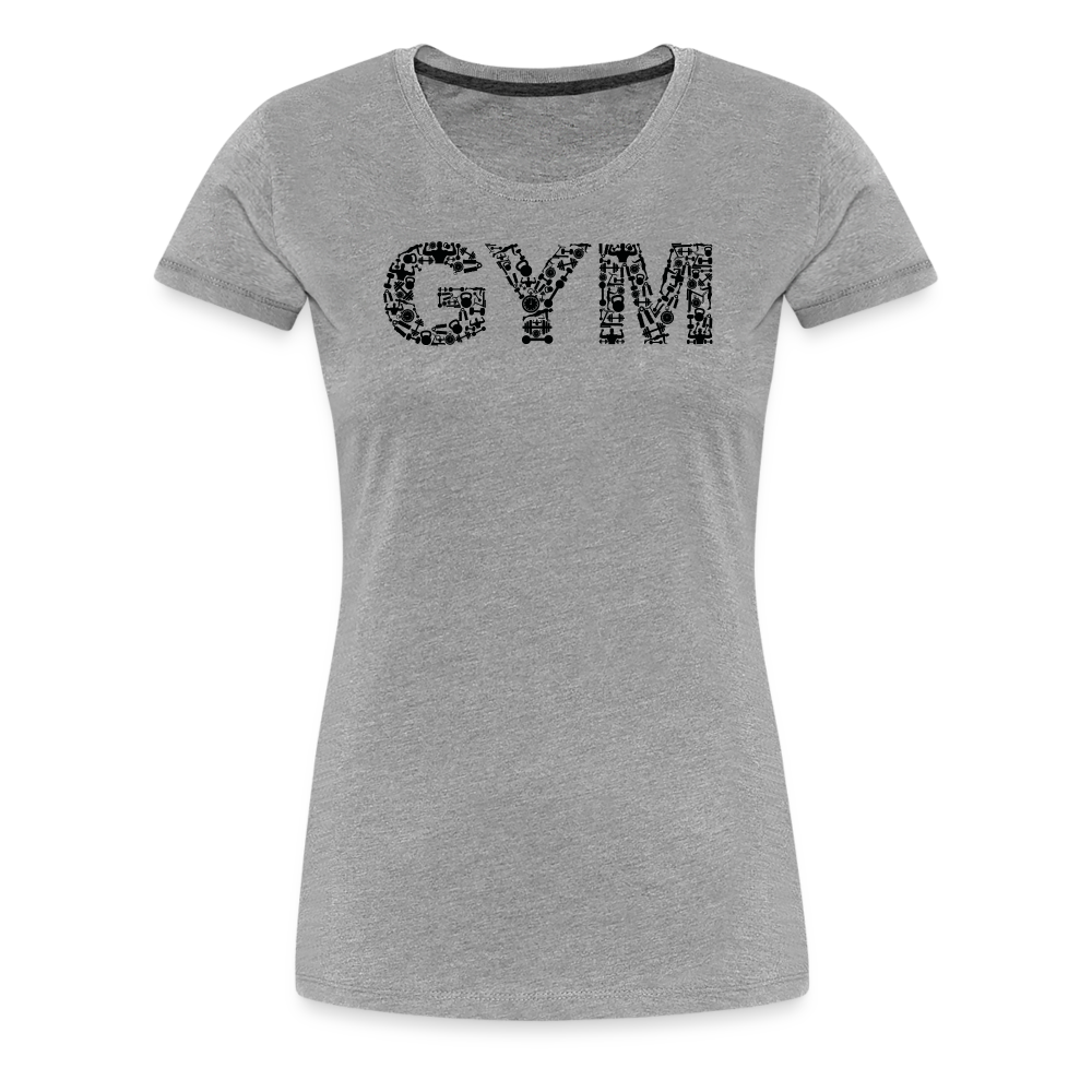 Gym Damen T-Shirt - Grau meliert