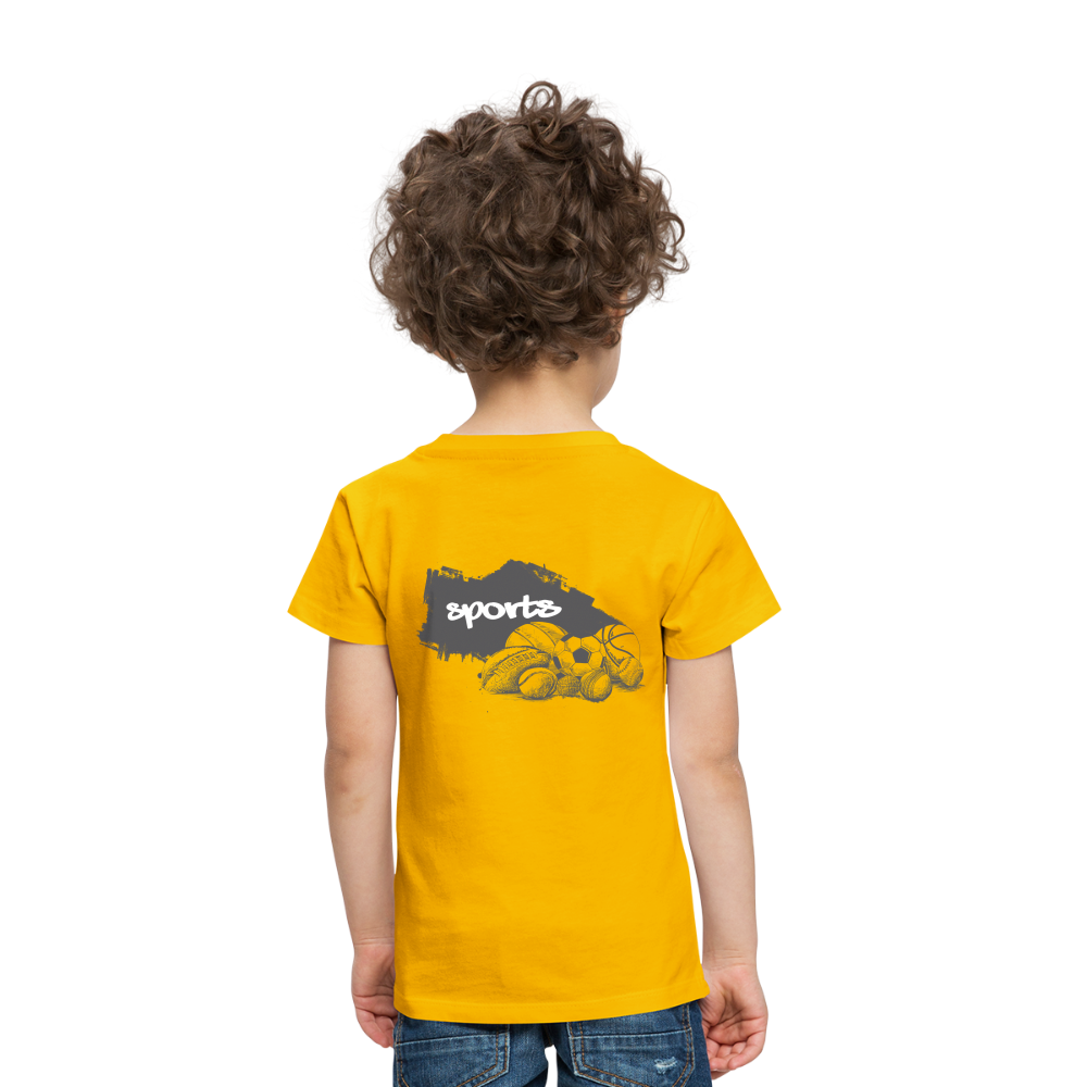 Sportarten Kinder Premium T-Shirt - Sonnengelb