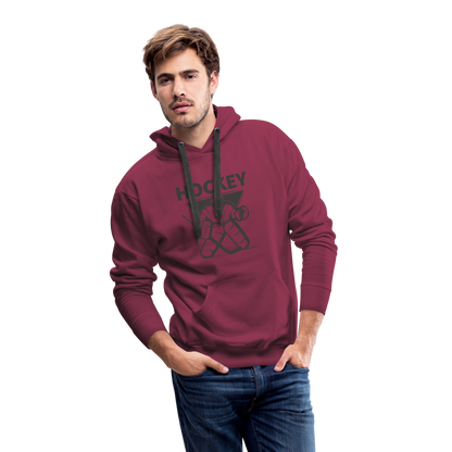 Hockey Goalie Männer Hoodie - Bordeaux