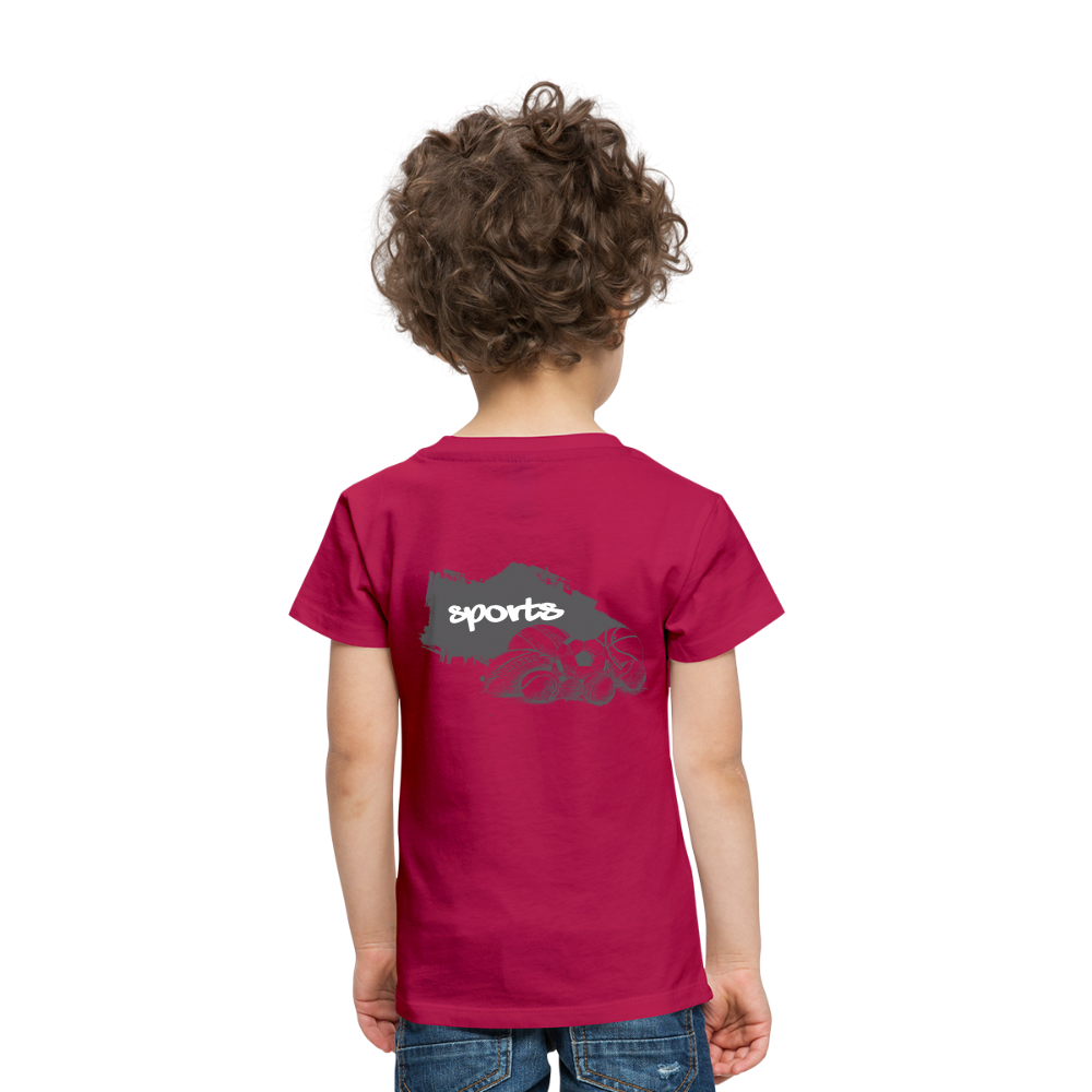 Sportarten Kinder Premium T-Shirt - dunkles Pink